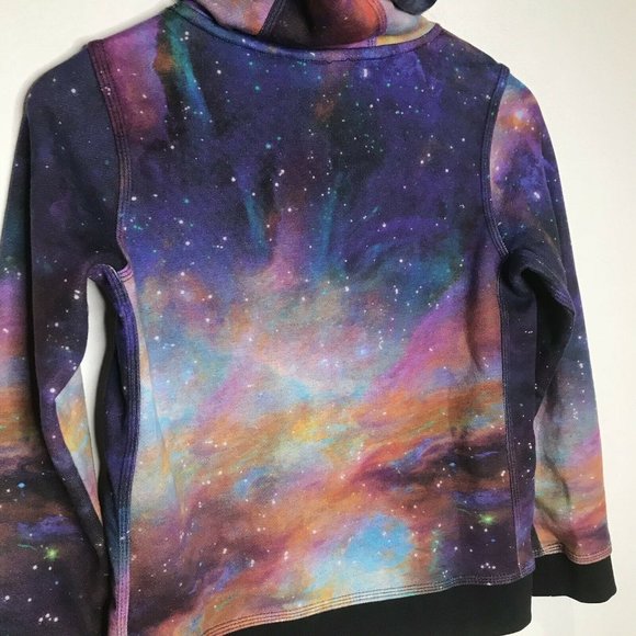 Nike Youth Big Bang Pullover Hoodie Multicolor Fleece Galaxy Cosmic Size Medium - Picture 5 of 9